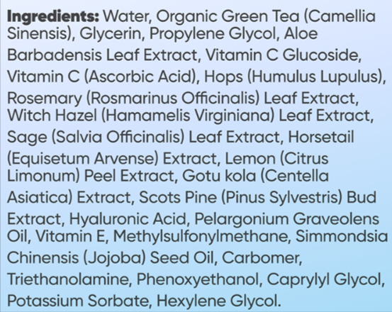 Hydrossential Ingredients