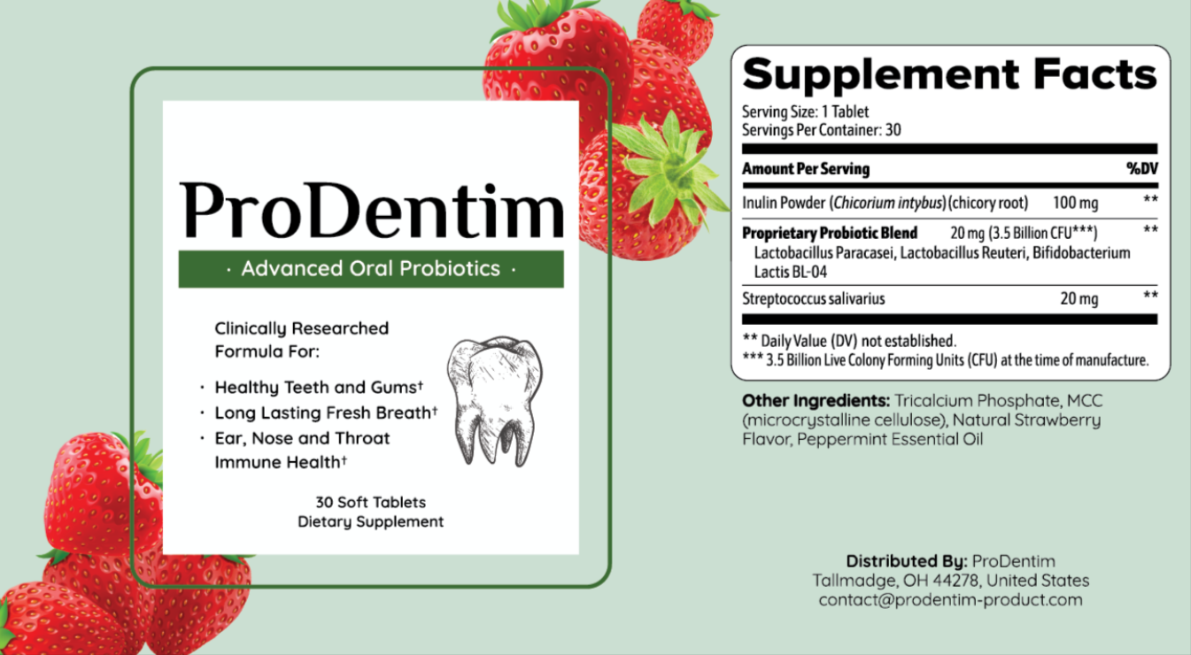 ProDentim Supplement facts